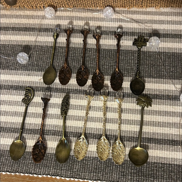 Other - Vintage Bronze and Gold toned Teaspoon Set